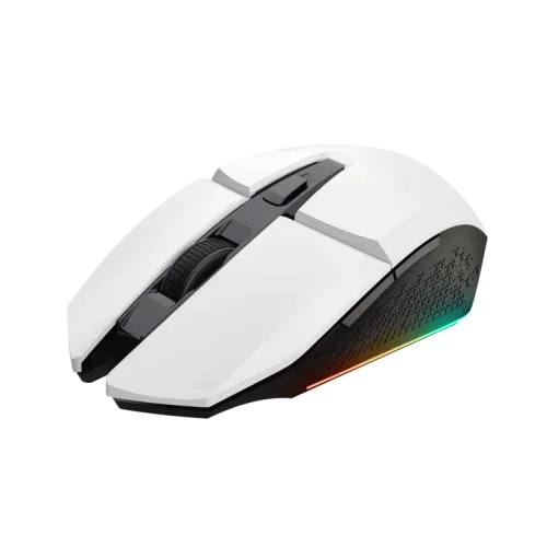 Ratón Gaming Inalámbrico Trust Gaming GXT 110 Felox/ Batería recargable/ Hasta 4800 DPI/ Blanco