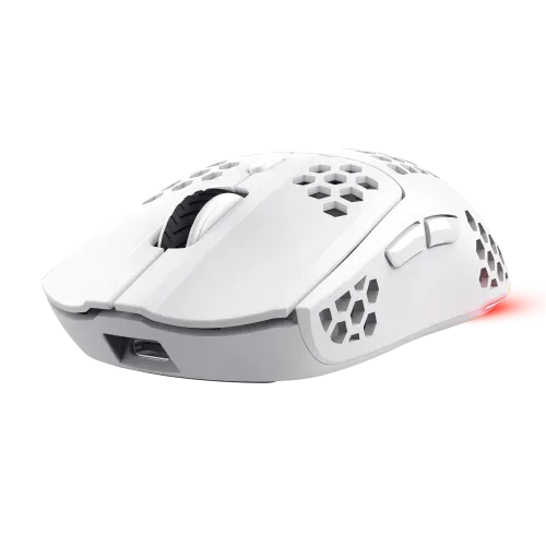 Ratón Gaming Inalámbrico Trust Gaming GXT 929 Helox/ Batería recargable/ Hasta 4800 DPI/ Blanco