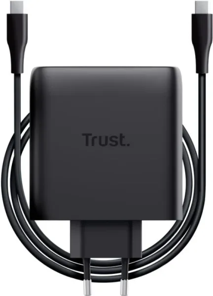 CARGADOR PARED/VIAJE 2xUSB-C 100W MAXO NEGRO TRUST