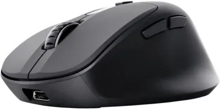 Raton Optico Wireless Recargable Zevo Negro Trust