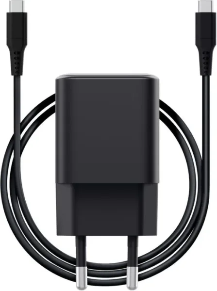 Cargador Pared/Viaje USB-C 65W + Cable USB-C Ultrarreducido 2 M Maxo Negro Trust