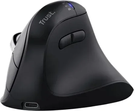 Raton Optico Wireless Ergonomico Vertical Vyran Negro Trust