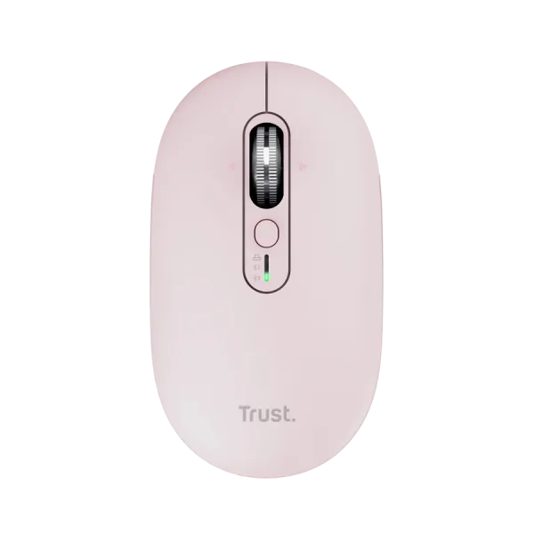 Raton Optico Wireless Fino Seron Rosa Trust