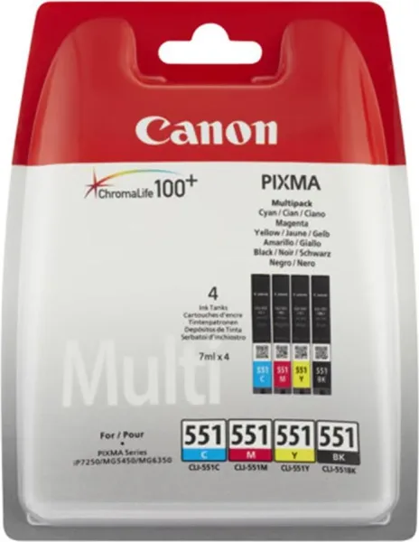 Multipack canon cli - 551 c - m - y - bk