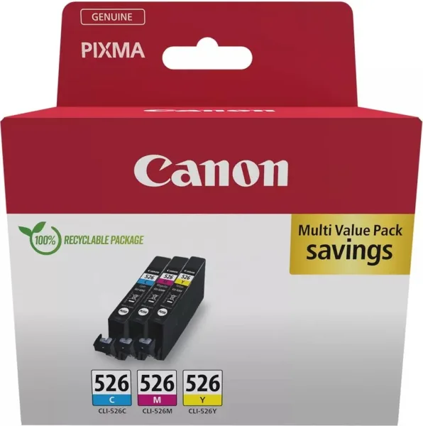 Multipack canon cli - 526 c - m - a mg5150 -  mg5250 -  mg6150 -  mg8150 -  ip4850 blister