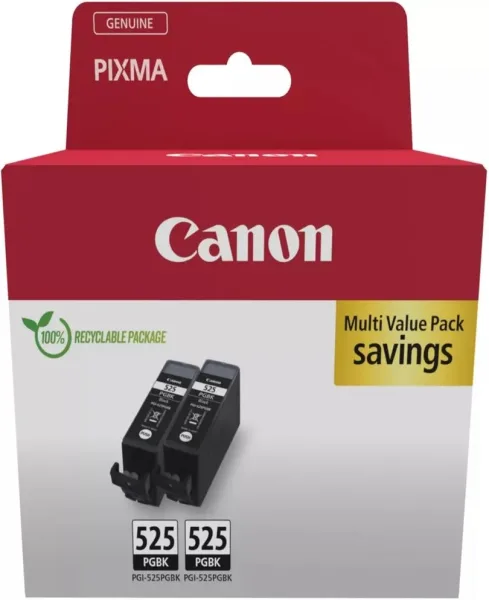 Pack cartucho tinta canon pgi - 525pgbk