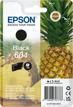 Cartucho epson 604 negro c13t10g14010 xp2200 wf - 2910 piña
