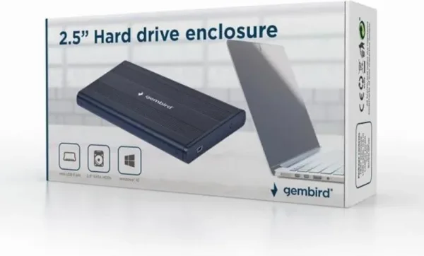 Gembird Carcasa Ext USB 2.0 SATA 2.5"Mini USB 5pin