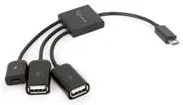 Adaptador otg - 2 uhb - otg - 02 micro - USB a -  micro - USB - b -  USB 2.0 -  macho - hembra