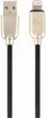 Cable de Datos y Carga Gembird 8 Pines de Caucho Premium, 1 M, Negro