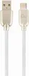 Cable de Carga y Datos Gembird USB Tipo C de Caucho Premium, 2M, Blanco