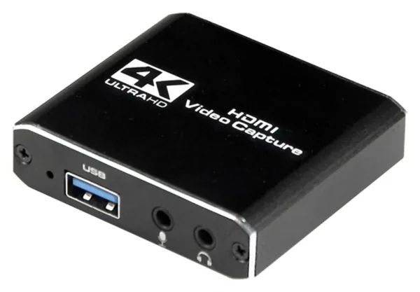 Gembird Capturador HDMI USB, 4K, paso señal HDMI