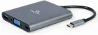 Hub Gembird 6 en 1 USB C Gris