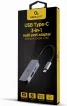 Adaptador Multipuerto USB Tipo C 3 en 1 Puerto USB HDMI Pd Plata