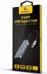 Hub USB Tipo-C de 3 Puertos USB 3.1 y USB 2.0 con Lector de Tarjetas