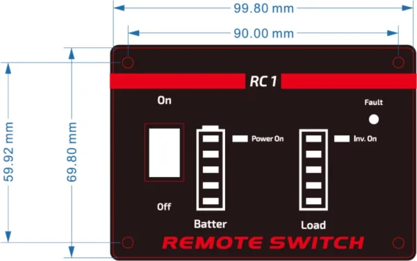 Panel Control Remoto Gembird para Eg-Pwc-Ps Inversores