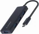 Concentrador Gembird USB 3.1 (Gen 1) Tipo C de 4 Puertos