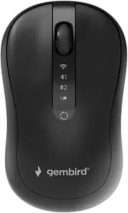 Gembird Ratón inalámbrico de 4 botones y modo dual