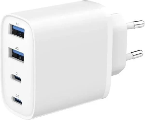Gembird Cargador rápido USB PD 4 puertos 40 W GaN