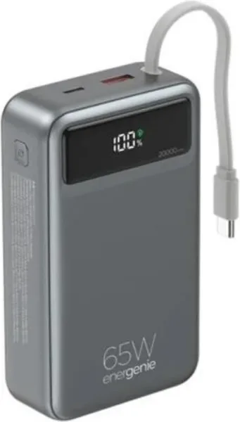 Gembird Powerbank 65 W c/cable 20000 mAh