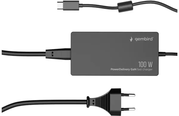 Gembird Cargador Rápido USB-C GaN P.Delivery 100W