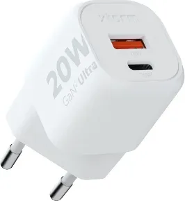 Cargador USB de Viaje/Pared 20W Gan2 Ultra Wall Type-C/USB 3.0 Blanco Xtorm