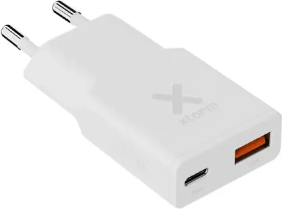 CARGADOR USB DE VIAJE/PARED 33W Go2 SLIMLINE TYPE-C/USB BLANCO XTORM