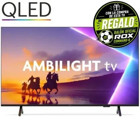 Televisor Philips QLED 85PUS8510 85"/ Ultra HD 4K/ Ambilight/ Smart TV/ WiFi