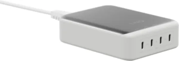 CARGADOR ESCRITORIO 4xUSB-C 240W GaN2 PLATA LINQ