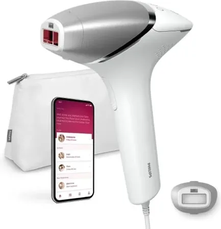 Depiladora de Luz pulsada Philips Lumea IPL Serie 8000 Prestige/ con Cable/ Incluye 3 Accesorios