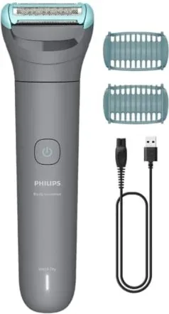 Cortabarbas Philips Beardtrimmer series 3000 BG3480/15/ con Batería/ 2 Accesorios