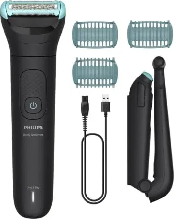 Cortabarbas Philips Beardtrimmer series 5000 BG5475/15/ con Batería/ 4 Accesorios