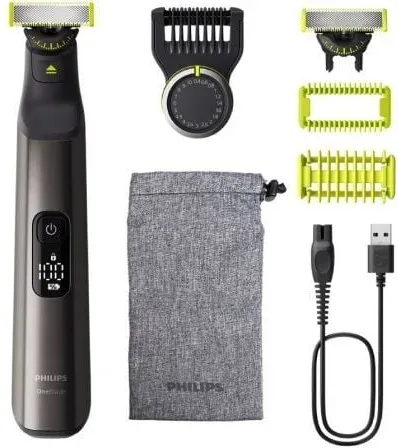 Cortabarbas + Recortadora Philips Oneblade Pro 360 QP6552/15/ con Batería/ 5 Accesorios