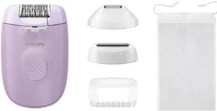 Depiladora Philips Epilator Series 4000 BRE257/ con Batería/ 4 Accesorios
