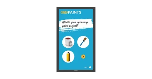 Philips 3000 series 24BDL3751T/00 pantalla de señalización Panel plano interactivo 60,5 cm (23.8") LCD WiFi 250 cd / m² Full HD Negro Pantalla táctil Procesador incorporado Android