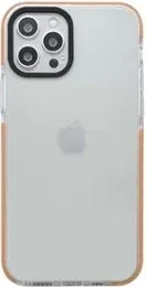 Funda Qcharx Transparente Iphone 16E Naranja