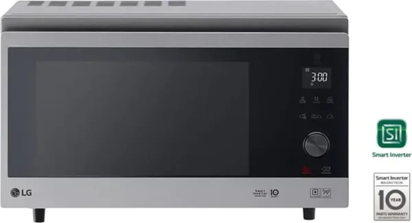 Microondas lg mj3965acs - 39l - 1100w - acero inoxidable -   smart inverter