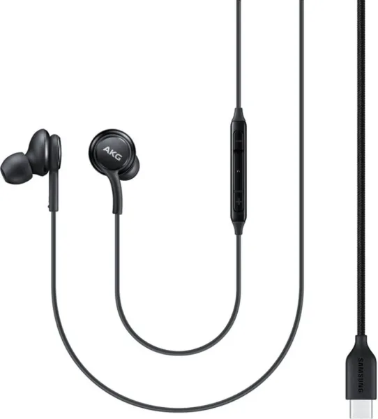 Auriculares USB-C con Micro Negro
