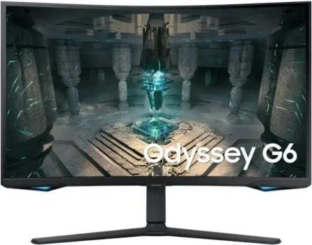 Smart Monitor Gaming Curvo Samsung Odyssey G6 S32BG650EU/ 32"/ QHD/ 1ms/ 240Hz/ VA/ Multimedia/ Regulable en altura/ Smart TV/ Negro