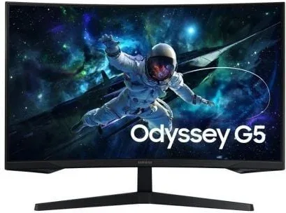 Monitor Gaming Curvo Samsung Odyssey G5 S27CG554EU 27"/ QHD/ 1ms/ 165Hz/ VA/ Negro