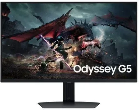 Monitor Gaming Samsung Odyssey G5 S27DG500EU 27"/ QHD/ 1ms/ 180Hz/ IPS/ Regulable en altura/ Negro