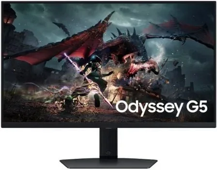 Monitor Gaming Samsung Odyssey G5 G50D S27DG502EU 27"/ QHD/ 1ms/ 180Hz/ IPS/ Regulable en Altura/ Negro