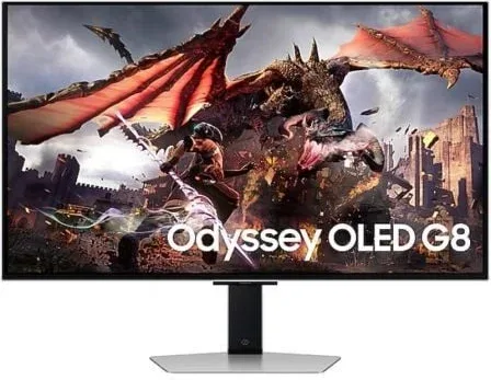 Smart Monitor Gaming Samsung Odyssey OLED G8 S32DG800SU 32"/ 4K/ 0.03ms/ 240Hz/ Multimedia/ Regulable en Altura/ Smart TV/ Plata