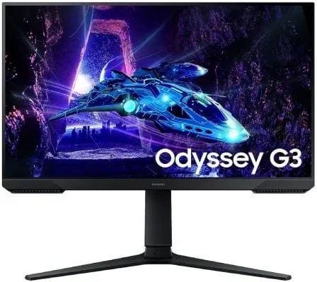 Monitor Gaming Samsung Odyssey G3 S24DG300EU/ 24"/ Full HD/ 1ms/ 180Hz/ VA/ Regulable en altura/ Negro