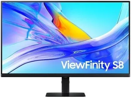 Monitor Profesional Samsung ViewFinity S8 S80UD S32D800UAU 32"/ 4K/ Regulable en altura/ Negro