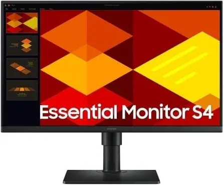 Monitor Profesional Samsung Essential Monitor S4 S40GD S24D402GAU/ 24"/ Full HD/ Regulable en altura/ Negro