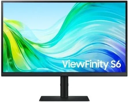 Monitor Profesional Samsung ViewFinity S6 S61F S27F610EAU 27"/ QHD/ Regulable en altura/ Negro