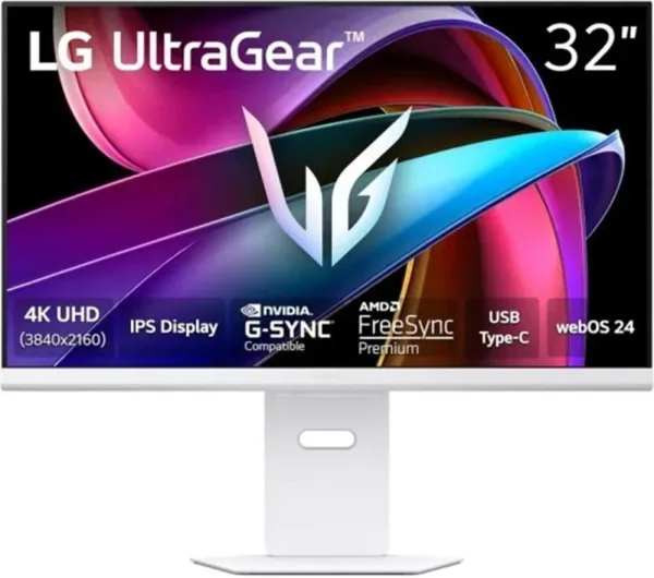 Smart Monitor Gaming LG UltraGear 32G810SA-W 32"/ 4K/ Multimedia/ 1ms/ 144Hz/ IPS/ Regulable en altura/ Smart TV/ Blanco