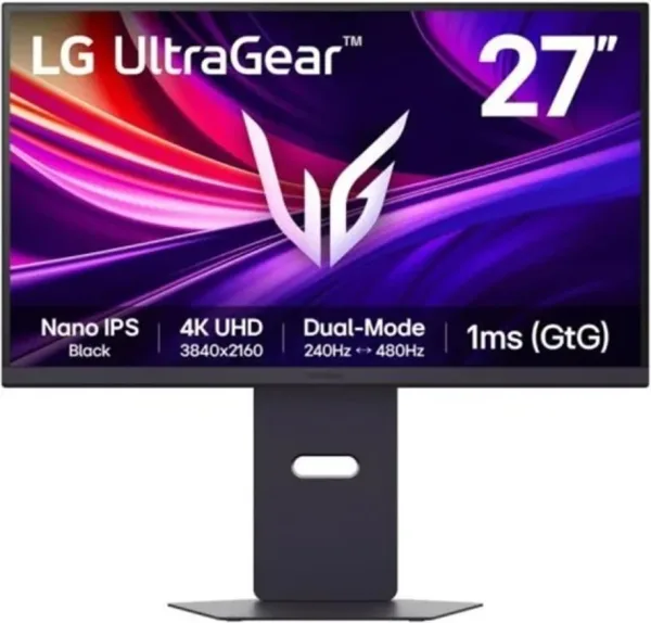 Monitor Gaming LG UltraGear 27G850A-B 27"/ 4K/ 1ms/ 240Hz/ IPS/ Regulable en altura/ Morado Grisáceo