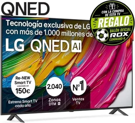 Televisor LG QNED AI QNED80 65QNED80A6A 65"/ Ultra HD 4K/ Smart TV/ WiFi